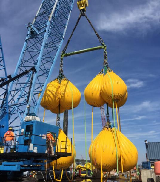 Function Testing Barge Mounted Ringer Crane at 750,000 lbs.