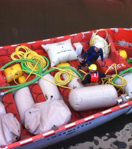 5-year Lifeboat/Davit Launch Testing on 100-Man Lifeboat.
