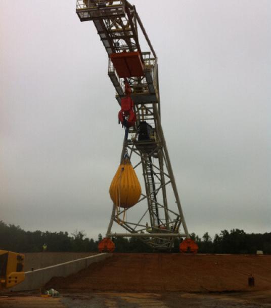 Proof Load Test and Function Test of New 25 Ton Log Handling Crane.